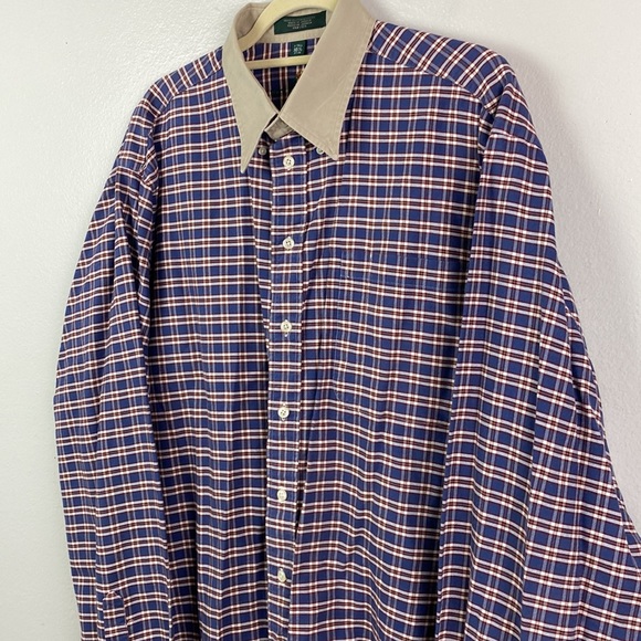 Hunt Club | Tartan Plaid Vintage Button Down Shirt 16.5 - 37/38 - Picture 3 of 8